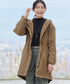 【安田美沙子さん着用】ウォーマル中綿フーデッドコート